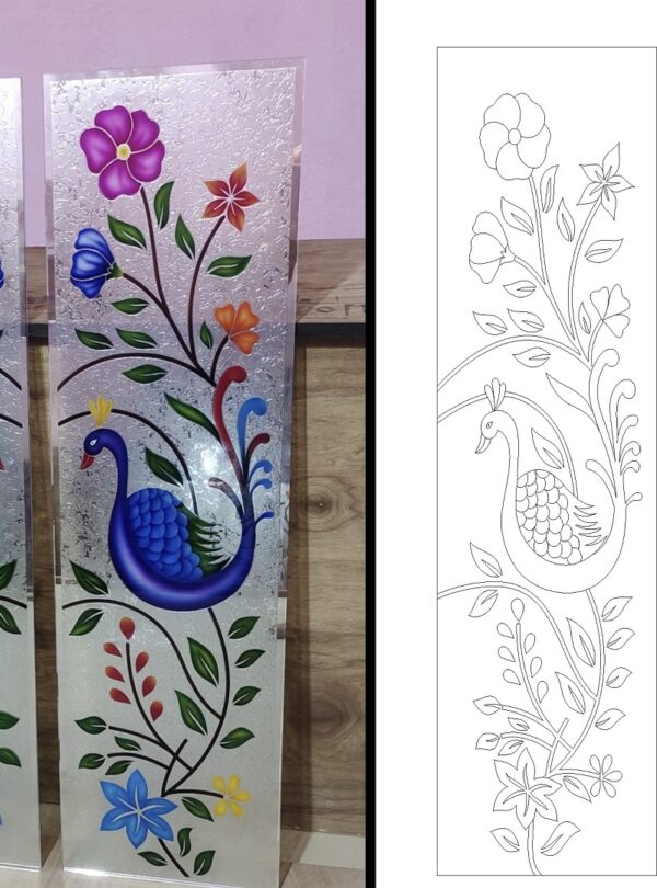 Peacock Flower Design